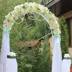 Свадебная арка в мятном цвете