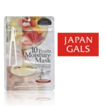 Маска с экстрактами 10 фруктов Japan Gals Pure5 Essential 7 шт