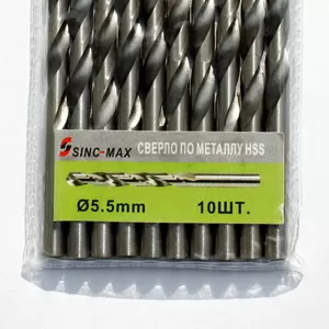 Сверло по металлу Р6М5 оптом,  TM Sino-Max