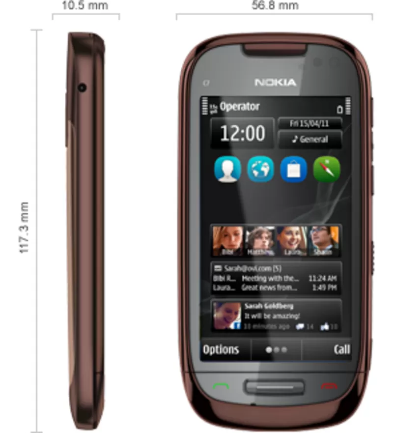 IPHONE 5, 4 NOKIA C7 6