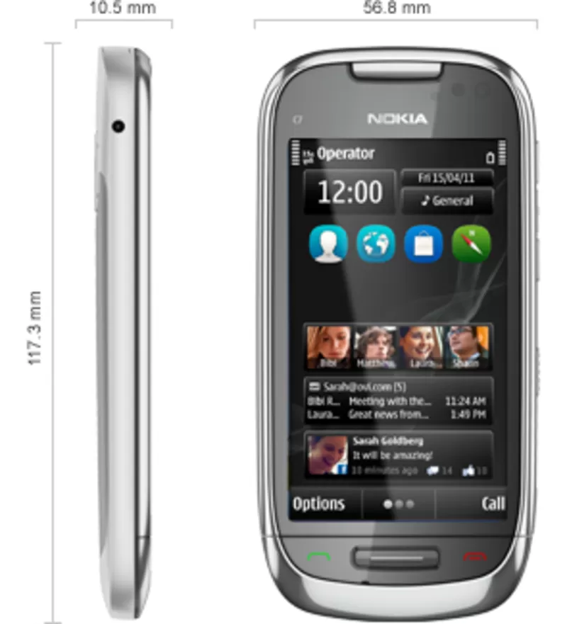 IPHONE 5, 4 NOKIA C7 7