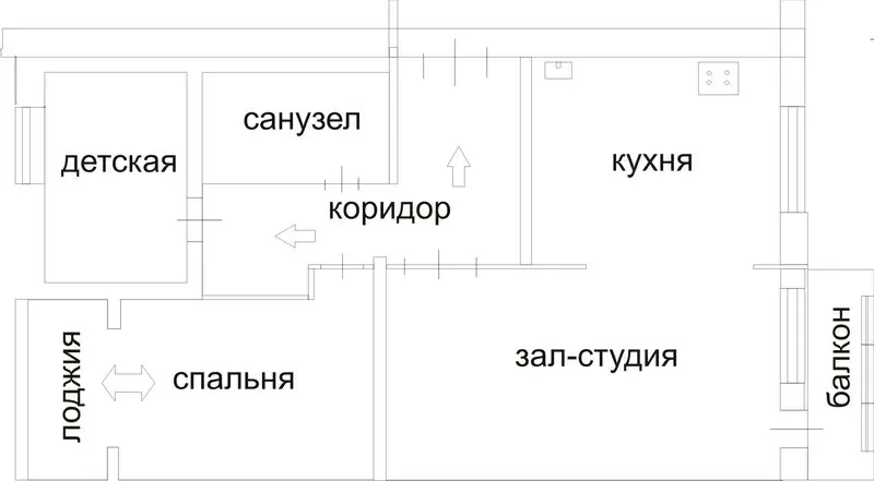 Срочно продам 3 к.кв.Донецк,  Куйбышевский р-н, пос.Октябрьский