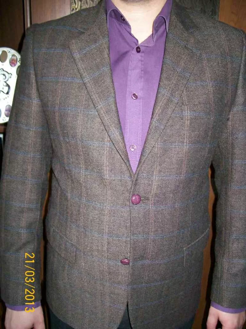 Продаю БОМБЕЗНЫЙ легкий шерстяной пиджак DI PIERRO 2
