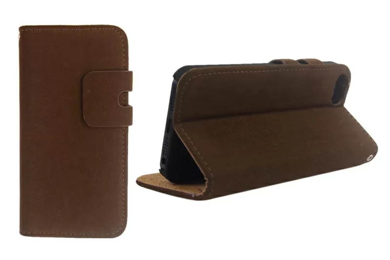 Чехол Soft Feel Leather Deep Brown. [Чехлы для iphone 5/5s]