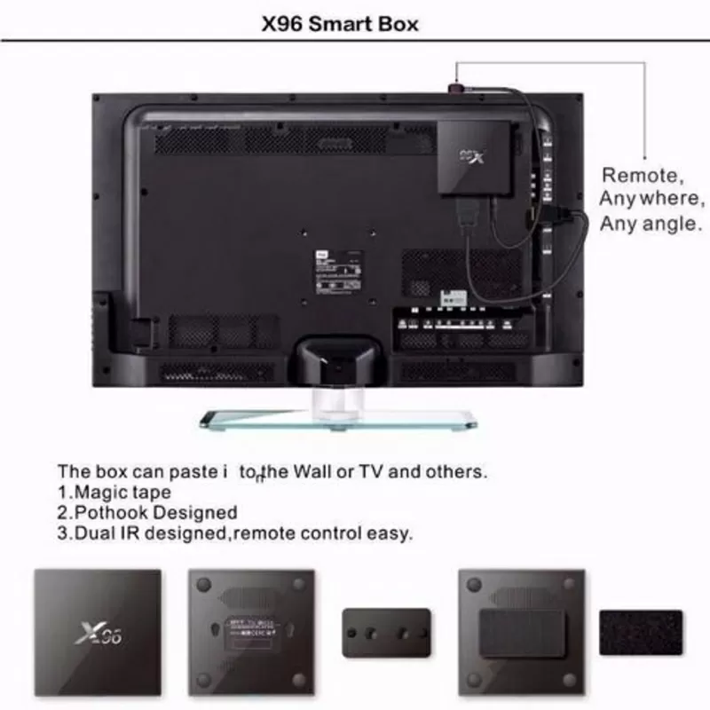 Приставка Смарт ТВ. X96 TV Box 2/16 GB,  Android 6. Гарантия! 5