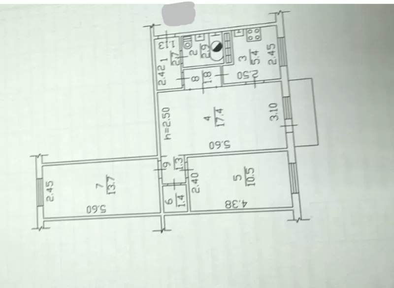 Продам 3к кв в Калининском районе 7