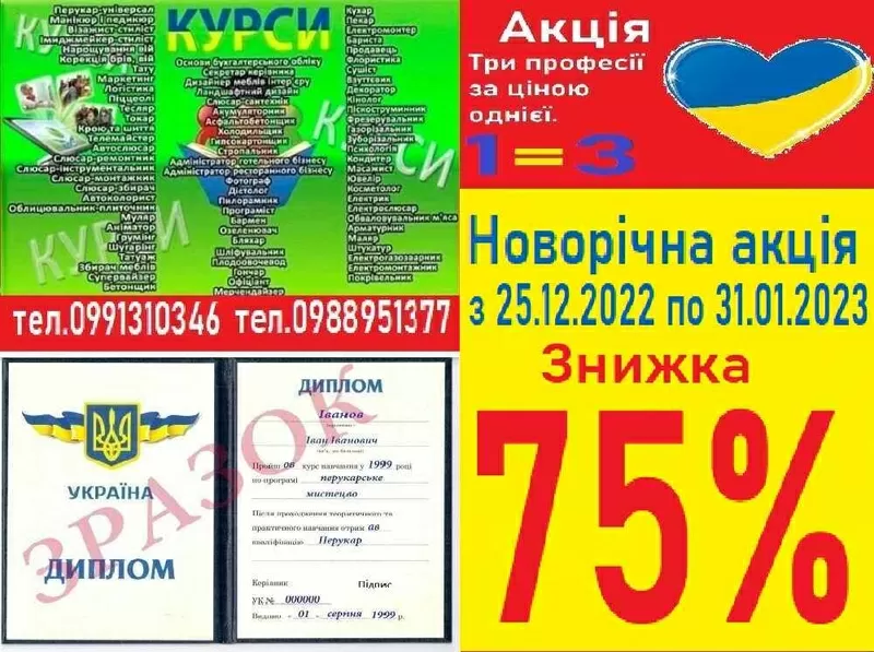 Курси електрогазозварника знижка 75% 